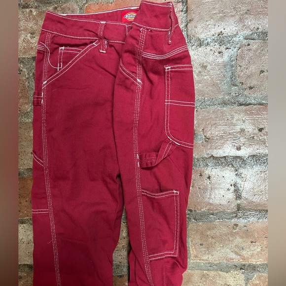 Red Dickies Painter Pants - Size 26 - Picture 6 of 6
